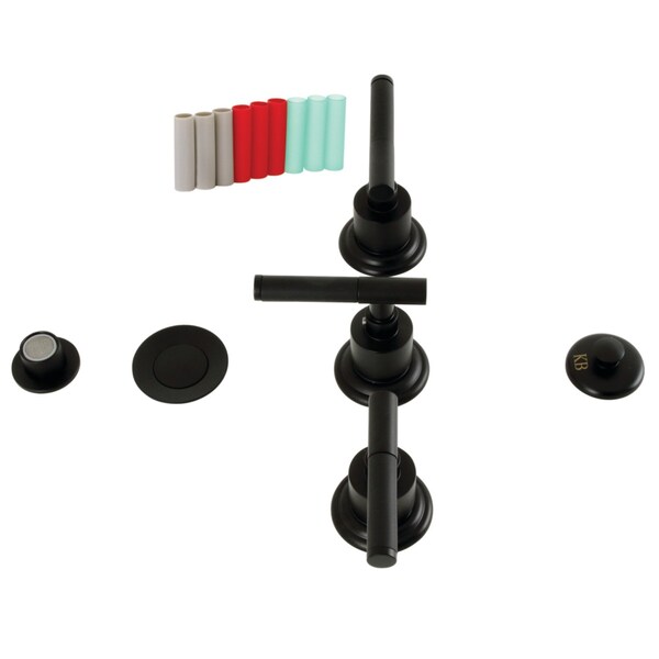ThreeHandle Bidet Faucet, Matte Black